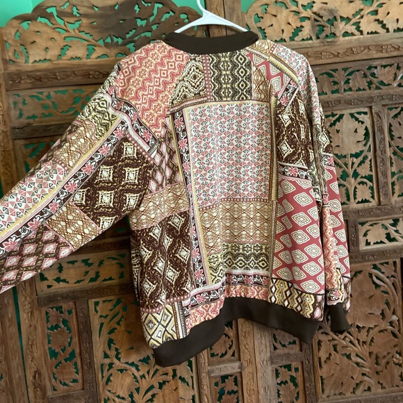 Patchwork print bomber jacket - Picture 7 of 10